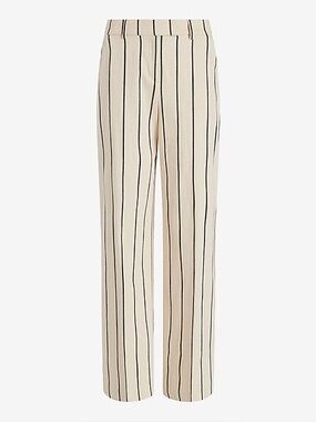 NWT! Editor Mid Rise Striped Relaxed Trouser Pant